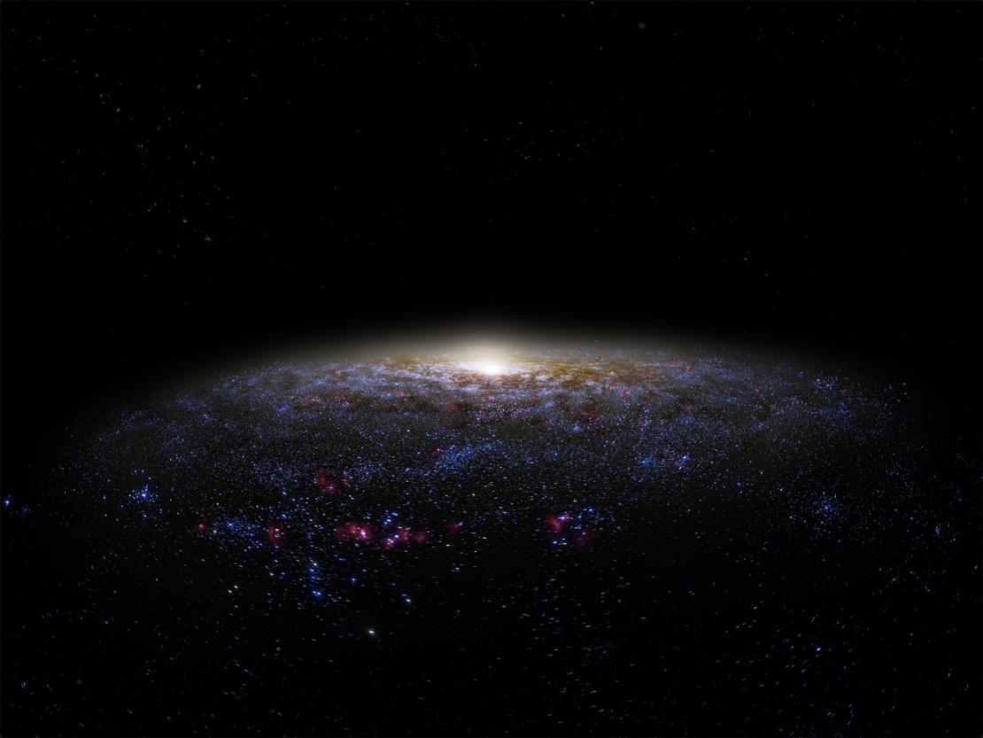 3D visualisation of the Milky Way. © AMNH