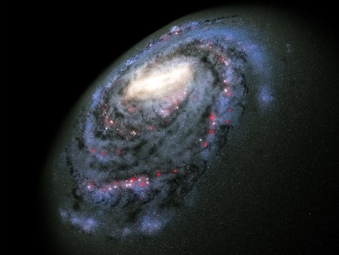 Unsere Galaxie © LWL Planetarium Münster