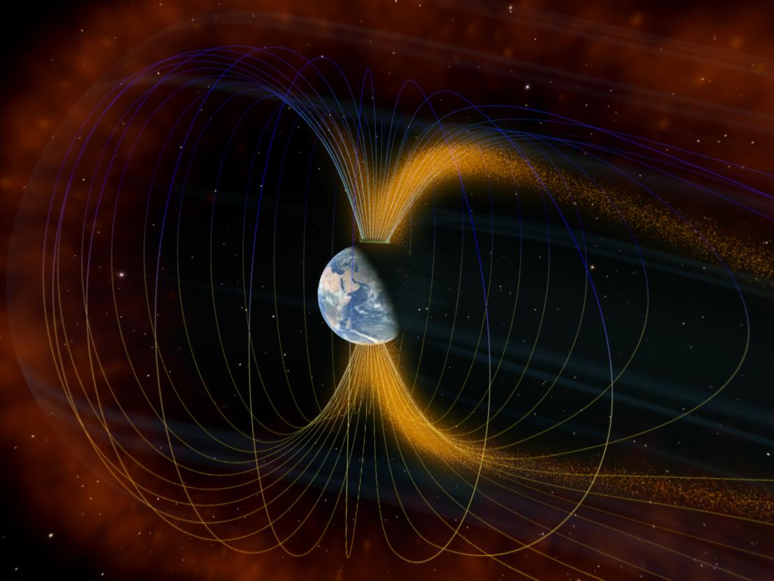 Sonnenwinde, die auf das Magnetfeld der Erde treffen, sind die Ursache für das Phänomen der »Auroras«. © Kwon O Chul