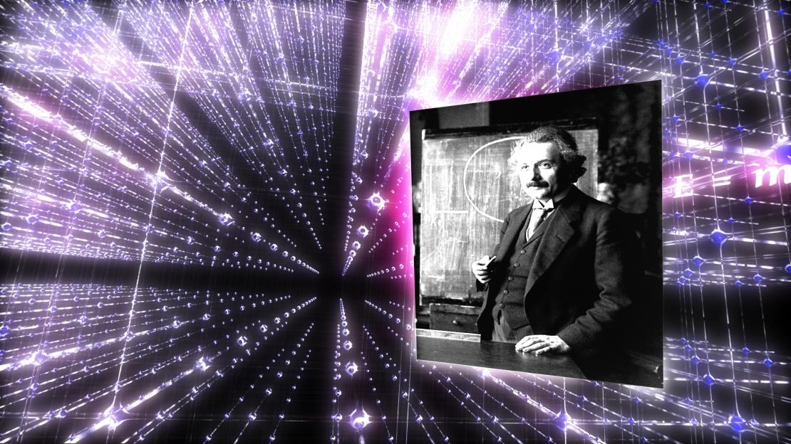 In 1915, Albert Einstein presents his general theory of relativity to the world. © Clark Planetarium Salt Lake City