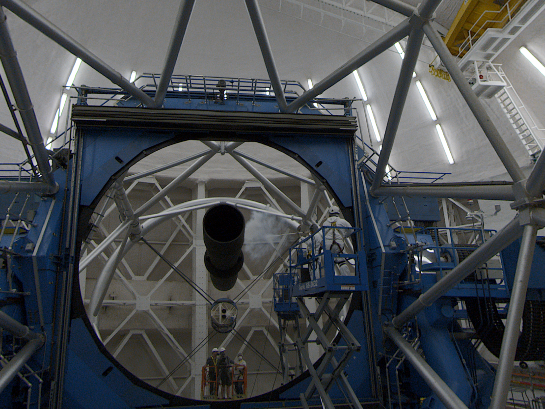Der 8,1-Meter Spiegel des Gemini Observatory