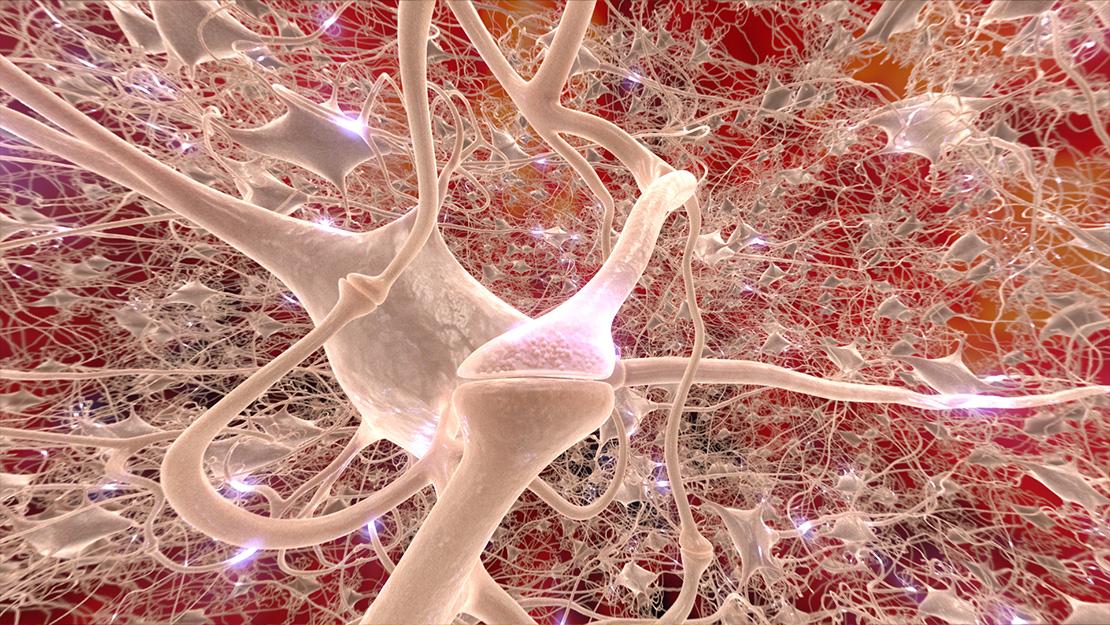 Visualisation of synapses from "Chemistry of Life" © Norrköping Visualization Center C