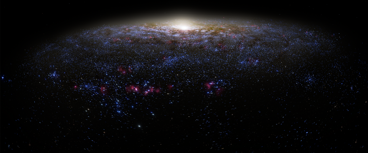 3D visualisation of the Milky Way. © AMNH
