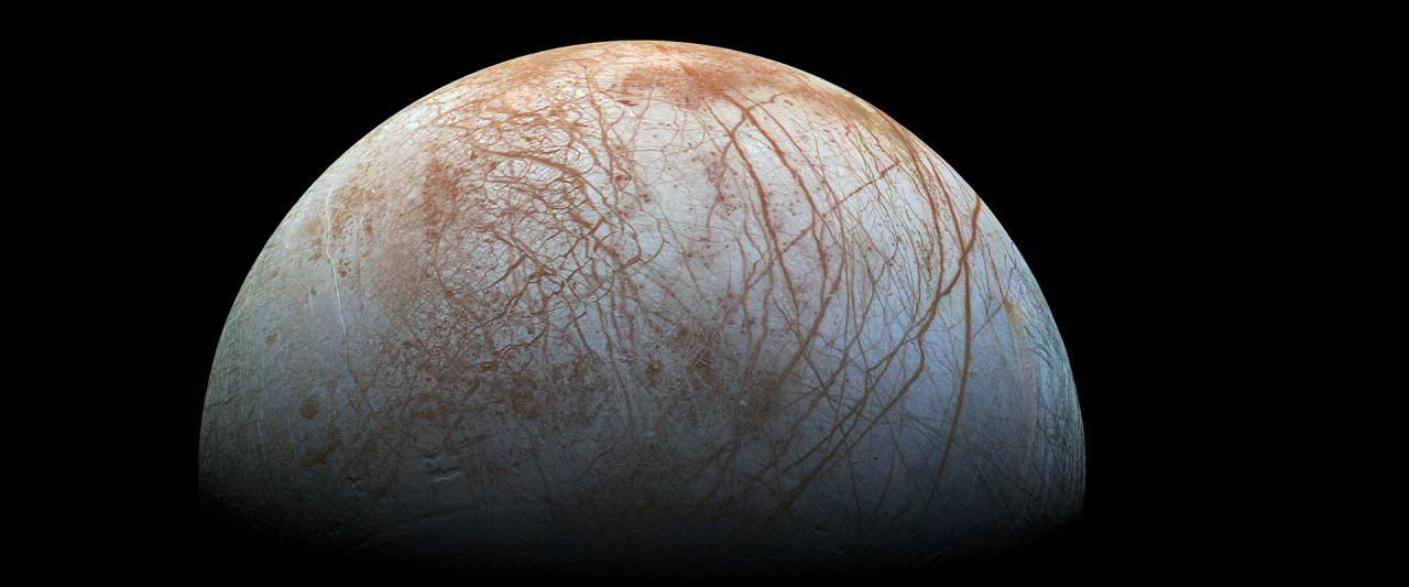 Europa's anti-Jovian hemisphere © NASA / Jet Propulsion Lab-Caltech / SETI Institute