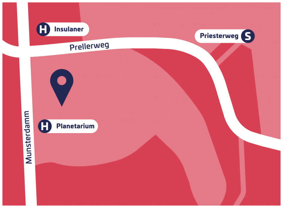 Lageplan Wilhelm-Foerster-Sternwarte