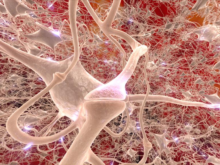 Visualisation of synapses from "Chemistry of Life" © Norrköping Visualization Center C
