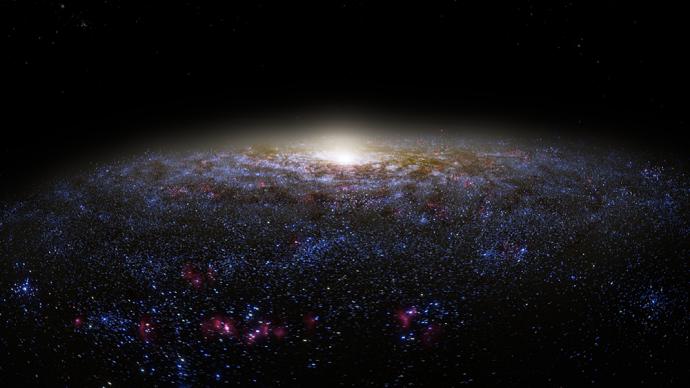 3D visualisation of the Milky Way.. © AMNH