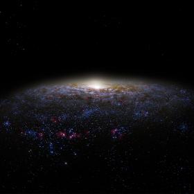 3D Visualisierung der Milchstraße. © AMNH