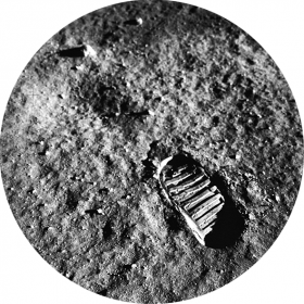 Fußabdruck auf dem Mond (c) NASA
