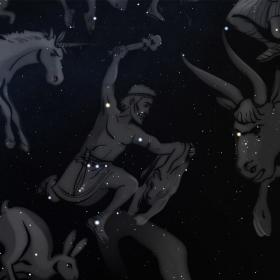 Sternbilder zu den Sagen des Winterhimmels © Stellarium