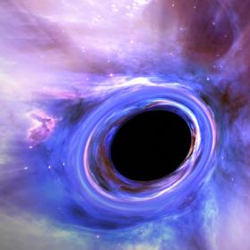 Visualisierung eines Schwarzen Lochs © Clark Planetarium Salt Lake City