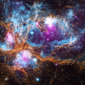 Röntgenaufnahme NGC 6357 © NASA/CXC/PSU/L. Townsley et al; Optical: UKIRT; Infrared: NASA/JPL-Caltech