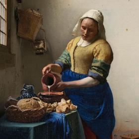 Still aus »Exhibtion On Screen«: Vermeer | The Milkmaid © Rijksmuseum