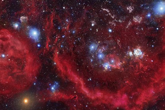 Darstellung des Sternbilds Orion © John Gleason & Rogelio Bernal Andreo