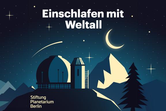 Podcast: »Einschlafen mit Weltall« | © Cover-Artwork von Amadeus E. Fronk